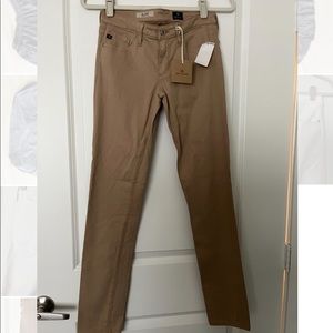 NWT Adriano Goldschmied khaki cigarette leg pants, size 26